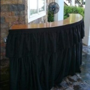 7FT Serpentine Bar Table with Riser