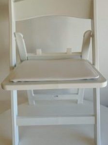 Kids White Resin Padded Garden Chair